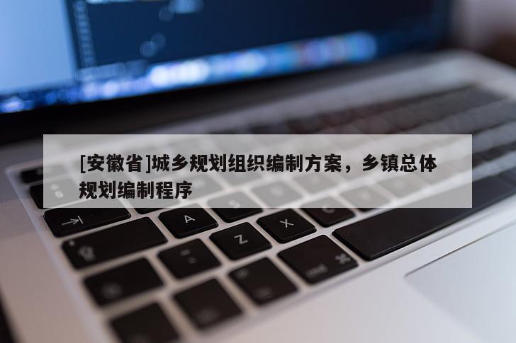 [安徽省]城乡规划组织编制方案，乡镇总体规划编制程序