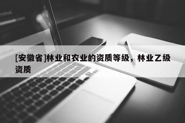 [安徽省]林业和农业的资质等级，林业乙级资质