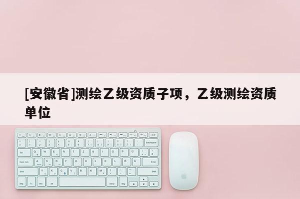 [安徽省]测绘乙级资质子项，乙级测绘资质单位